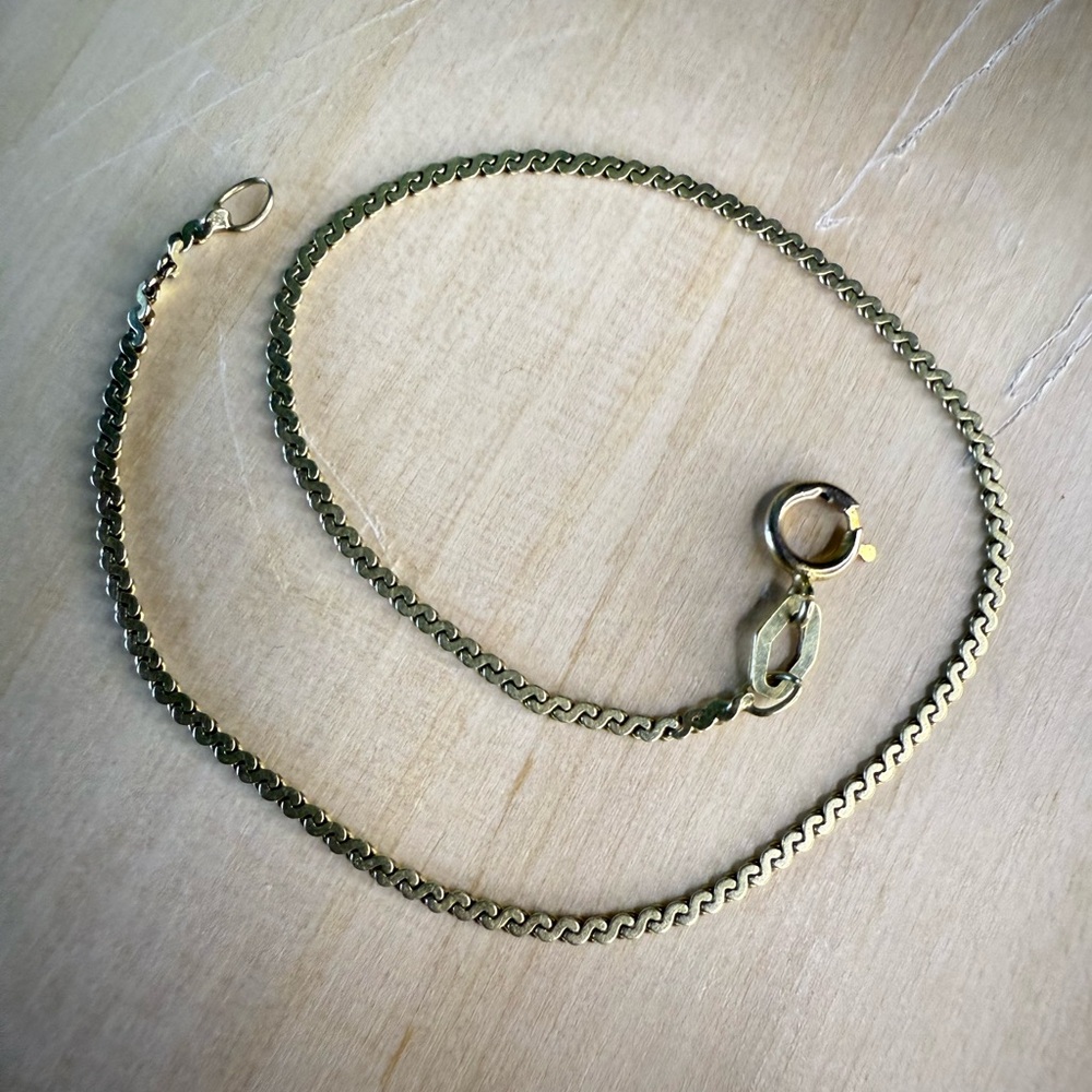 Solid Gold Serpentine Vintage Bracelet